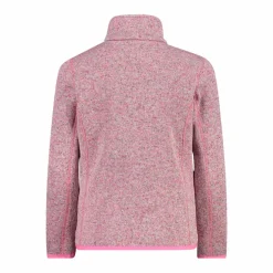 Kapuzenlose Mädchen schweres Fleecejacke Knit-Tech in melierter Optik