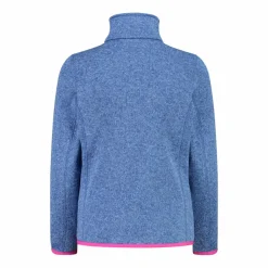 Kapuzenlose Mädchen schweres Fleecejacke Knit-Tech in melierter Optik