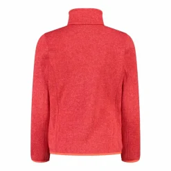 Kapuzenlose Mädchen schweres Fleecejacke Knit-Tech in melierter Optik