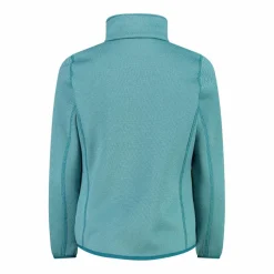 Kapuzenlose Mädchen schweres Fleecejacke Knit-Tech in melierter Optik