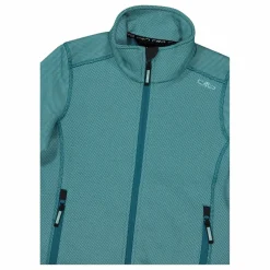 Kapuzenlose Mädchen schweres Fleecejacke Knit-Tech in melierter Optik