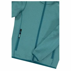 Kapuzenlose Mädchen schweres Fleecejacke Knit-Tech in melierter Optik