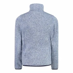 Kapuzenlose Mädchen schweres Fleecejacke Knit-Tech in melierter Optik