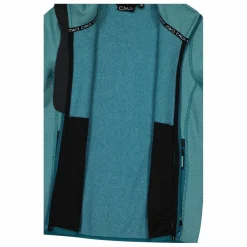 Kapuzenlose Mädchen schweres Fleecejacke Knit-Tech in melierter Optik