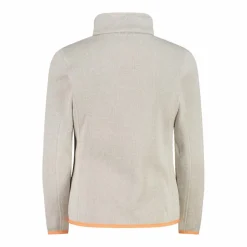 Kapuzenlose Mädchen schweres Fleecejacke Knit-Tech in melierter Optik