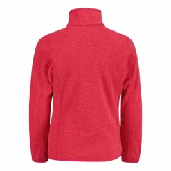 Kapuzenlose Mädchen schweres Fleecejacke Knit-Tech in melierter Optik