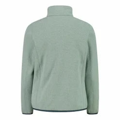 Kapuzenlose Mädchen schweres Fleecejacke Knit-Tech in melierter Optik