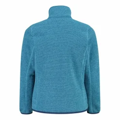 Kapuzenlose Mädchen schweres Fleecejacke Knit-Tech in melierter Optik