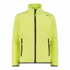 Kapuzenlose Mädchen schweres Fleecejacke Knit-Tech in melierter Optik