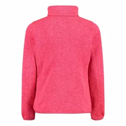 Kapuzenlose Mädchen schweres Fleecejacke Knit-Tech in melierter Optik