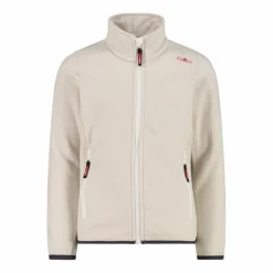 Kapuzenlose Mädchen schweres Fleecejacke Knit-Tech in melierter Optik