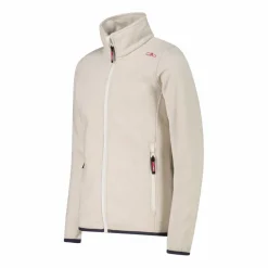 Kapuzenlose Mädchen schweres Fleecejacke Knit-Tech in melierter Optik