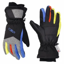 Kinder Mehrfarbige, wattierte Softshell-Handschuhe