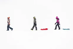 Kinder Mehrfarbige, wattierte Softshell-Handschuhe