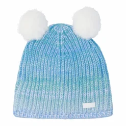 Kinder-Mütze mit doppeltem Bommel
