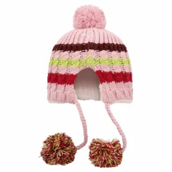 Kinder-Strickmütze mit Bommel