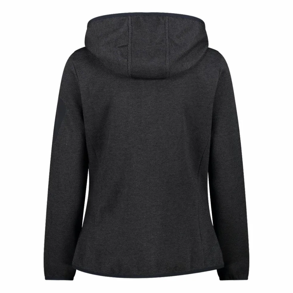 Knit-Tech-Fleece mit Kapuze und Mesh