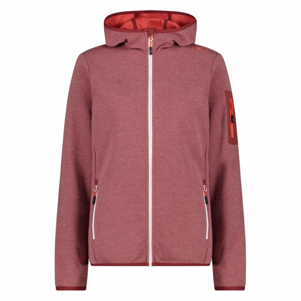 Knit-Tech-Fleece mit Kapuze und Mesh