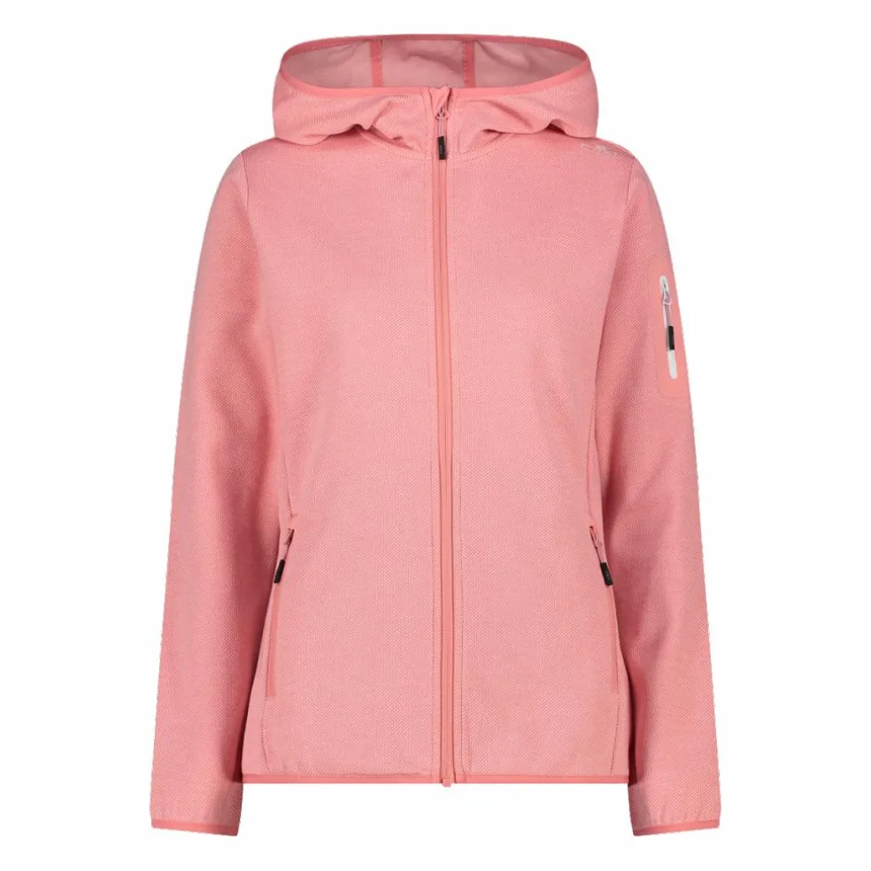 Knit-Tech-Fleece mit Kapuze und Mesh