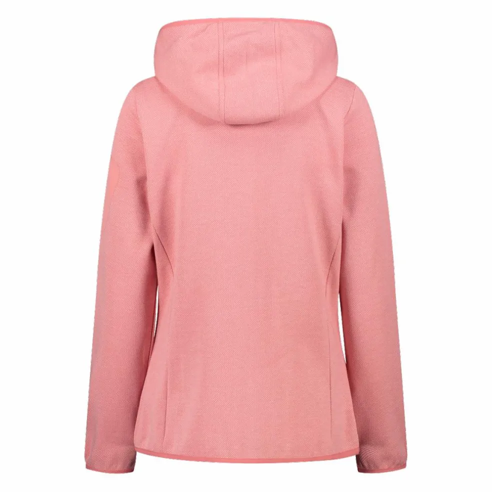 Knit-Tech-Fleece mit Kapuze und Mesh