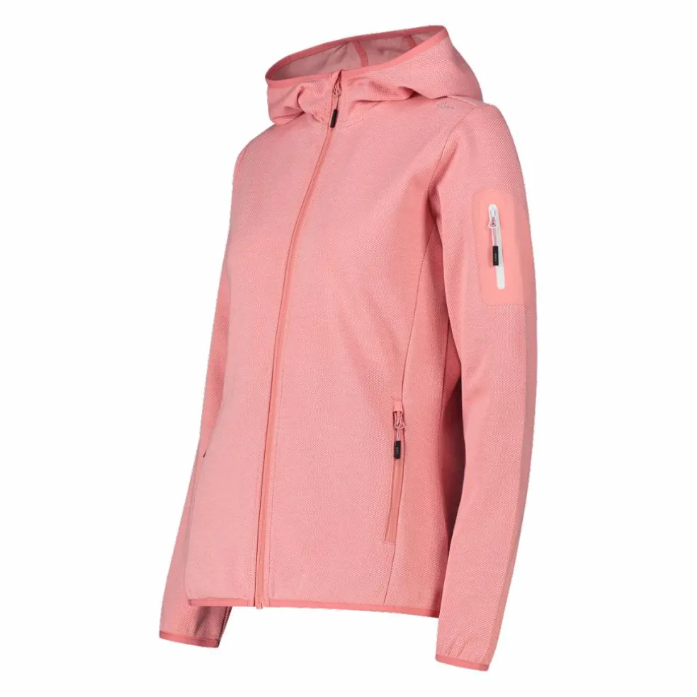 Knit-Tech-Fleece mit Kapuze und Mesh