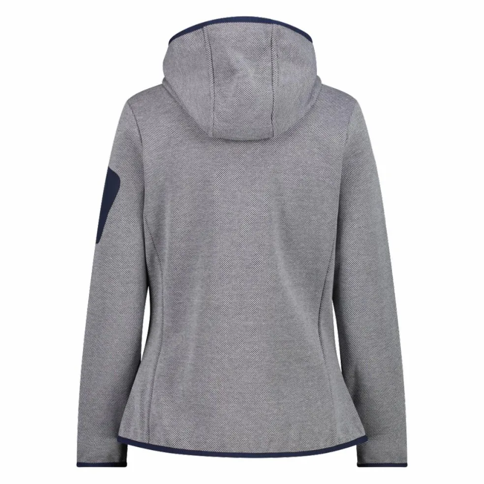 Knit-Tech-Fleece mit Kapuze und Mesh