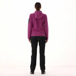 Knit-Tech-Fleece mit Kapuze und Mesh