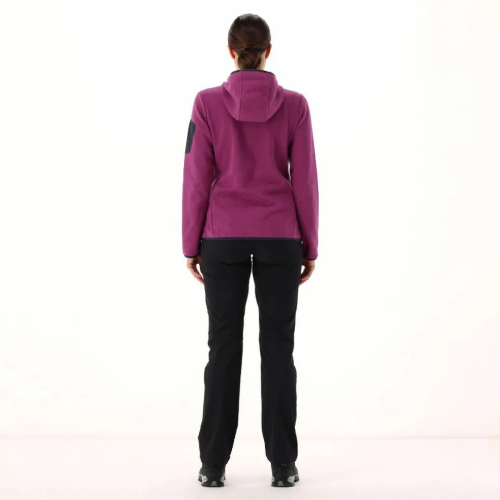 Knit-Tech-Fleece mit Kapuze und Mesh