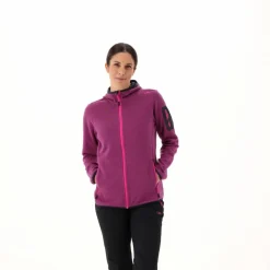 Knit-Tech-Fleece mit Kapuze und Mesh