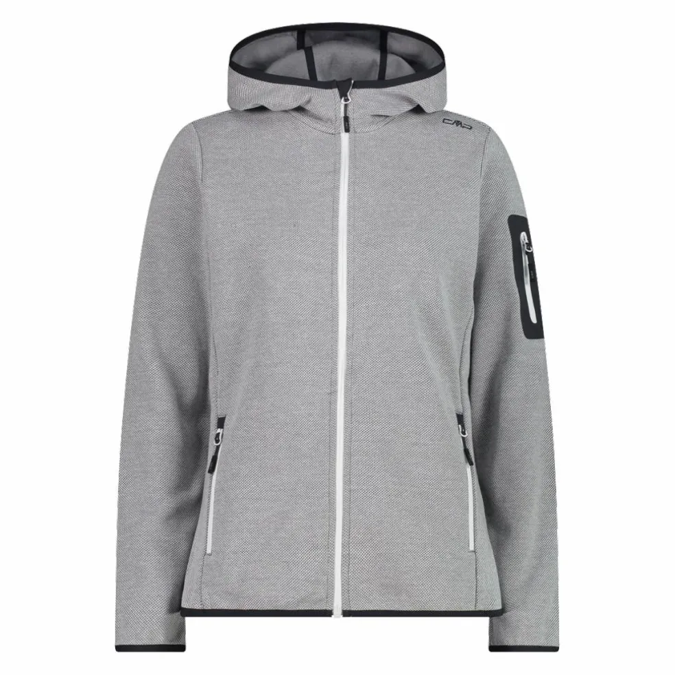 Knit-Tech-Fleece mit Kapuze und Mesh