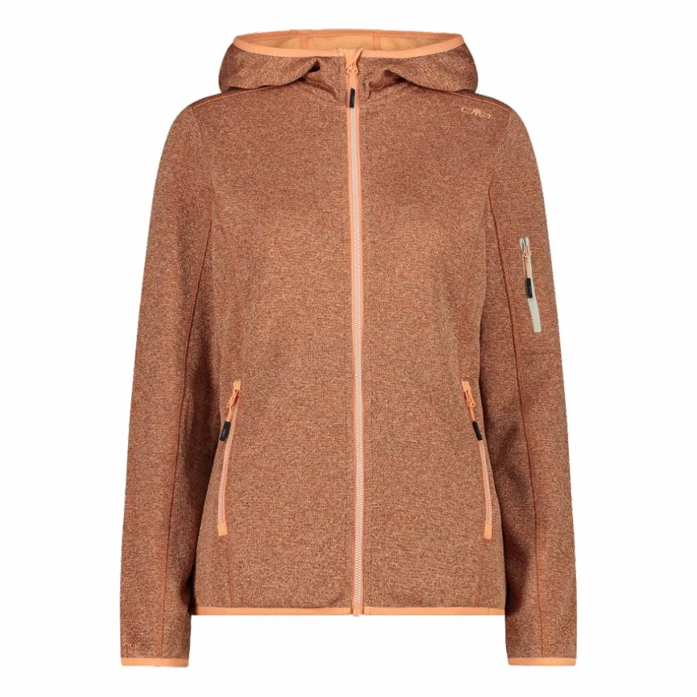 Knit-Tech-Fleece mit Kapuze und Mesh