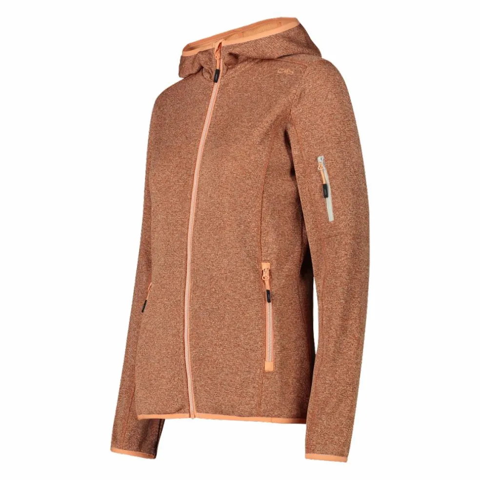 Knit-Tech-Fleece mit Kapuze und Mesh