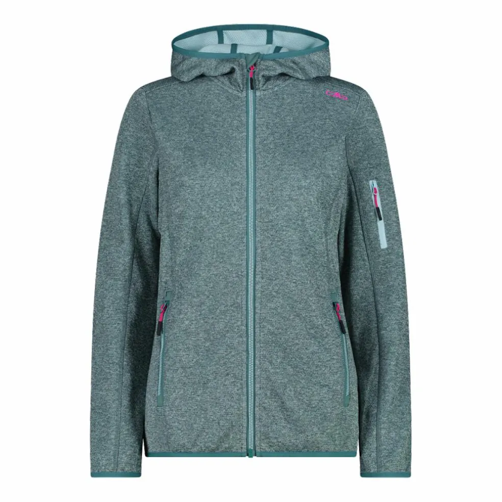 Knit-Tech-Fleece mit Kapuze und Mesh