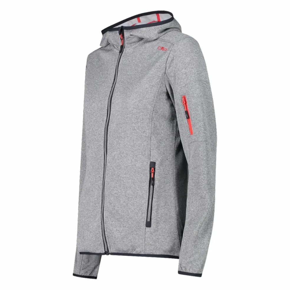 Knit-Tech-Fleece mit Kapuze und Mesh
