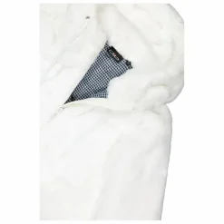 Kunstpelzjacke für Damen mit Kapuze