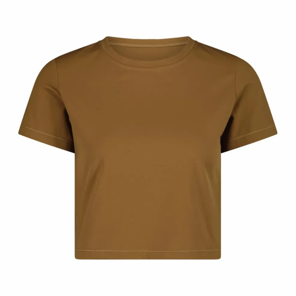 Kurzarm-Top für Damen aus Stretch-Polyamid