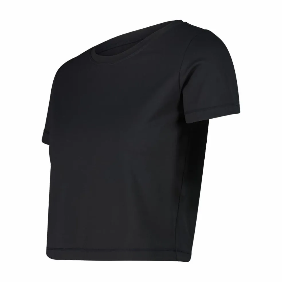 Kurzarm-Top für Damen aus Stretch-Polyamid