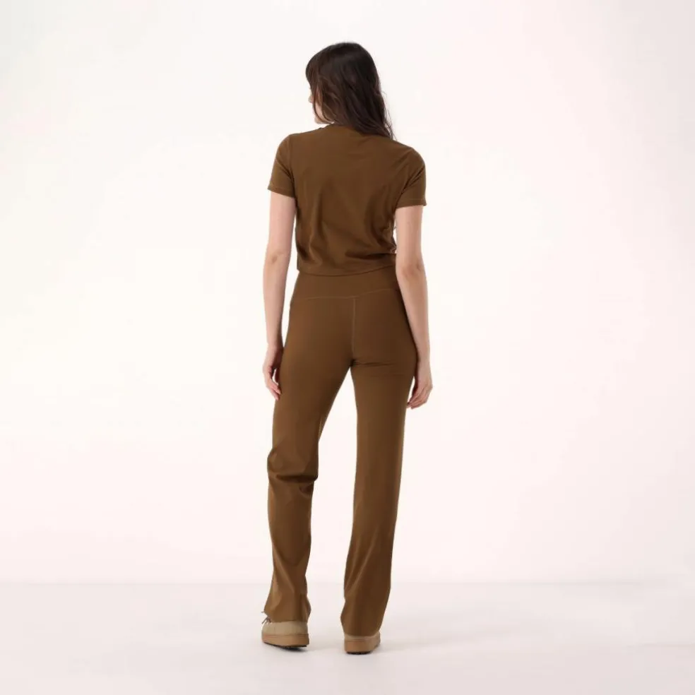 Kurzarm-Top für Damen aus Stretch-Polyamid