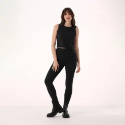 Kurzes Damen-Tanktop aus Stretch-Polyamid