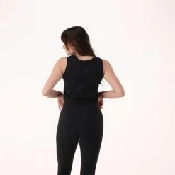 Kurzes Damen-Tanktop aus Stretch-Polyamid