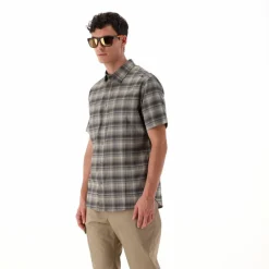 Kurzärmliges Hemd mit Karomuster für Herren