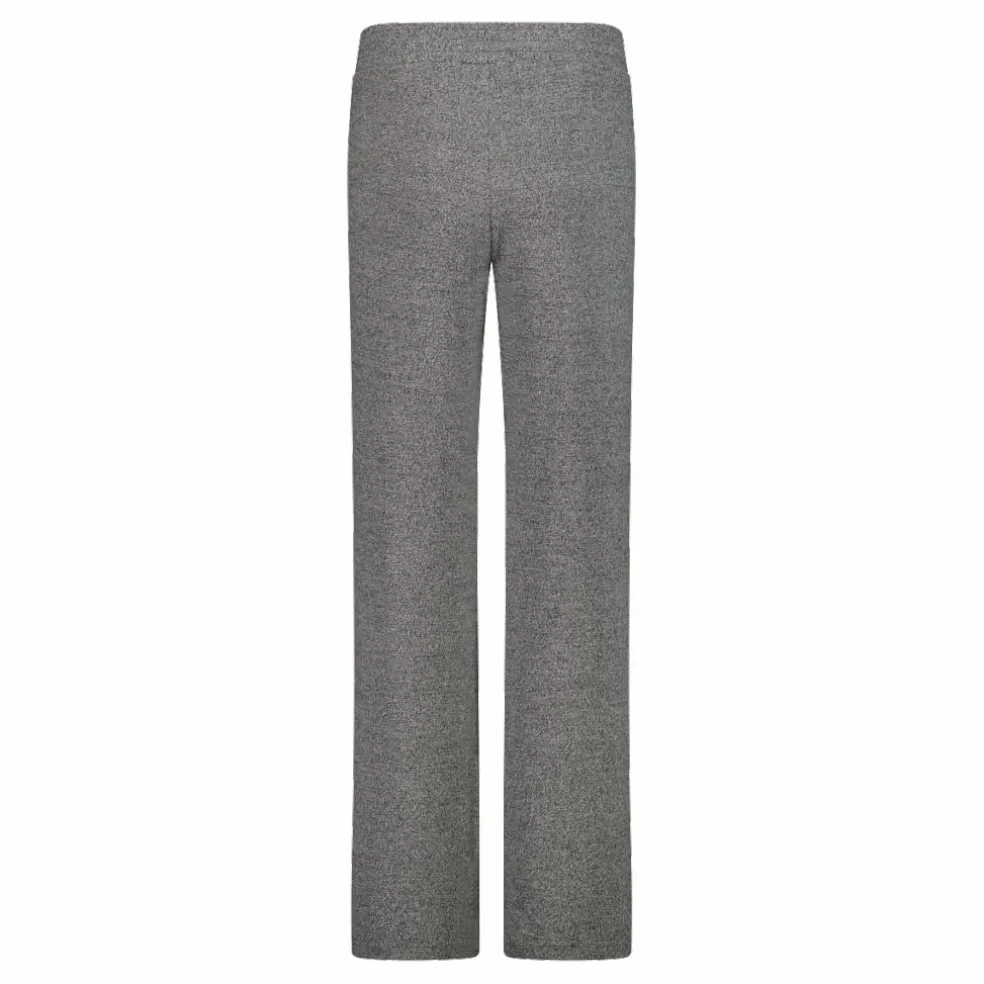 Lange Damenhose aus meliertem Jerseystoff