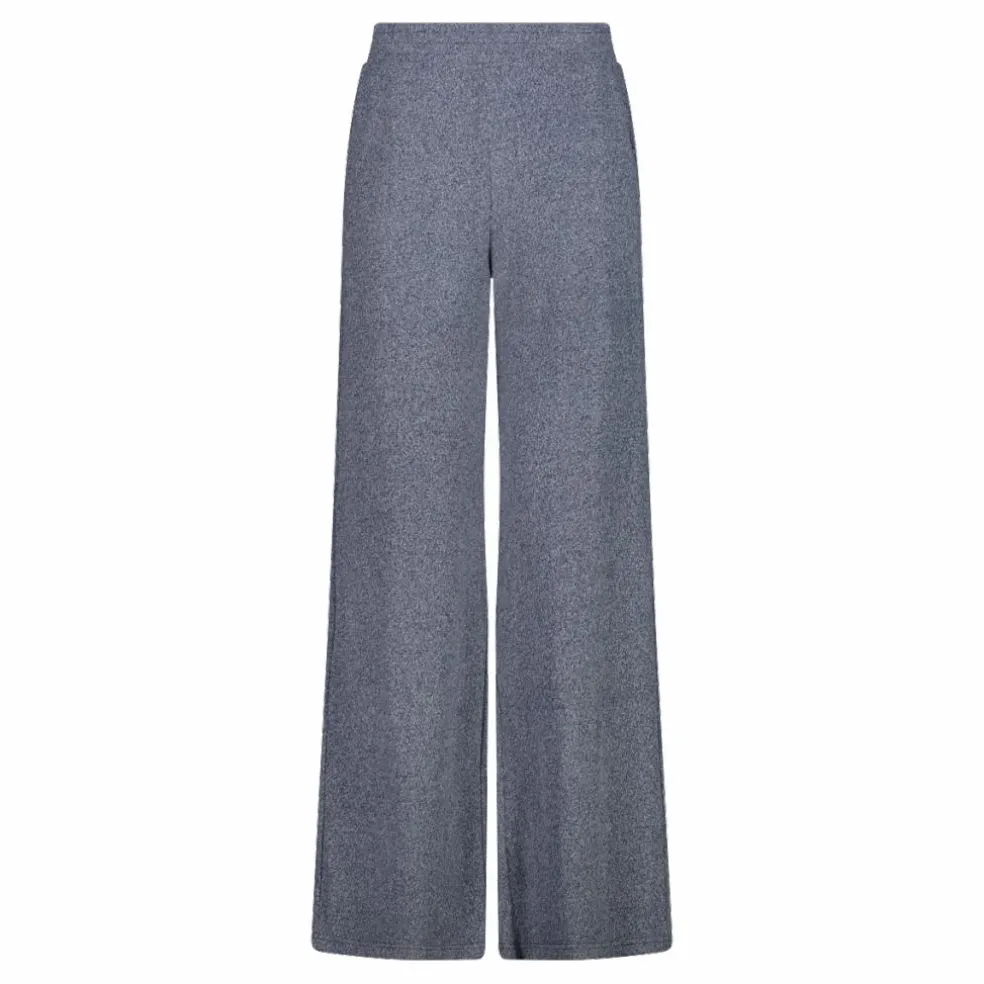 Lange Damenhose aus meliertem Jerseystoff