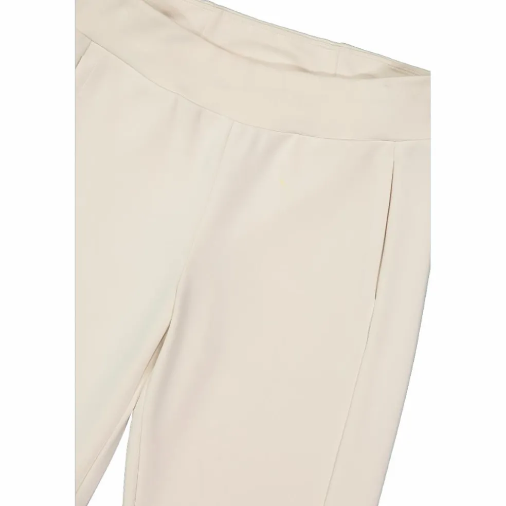 Lange Damenhosen im Regular Fit aus Modal mit matt glänzendem Finish