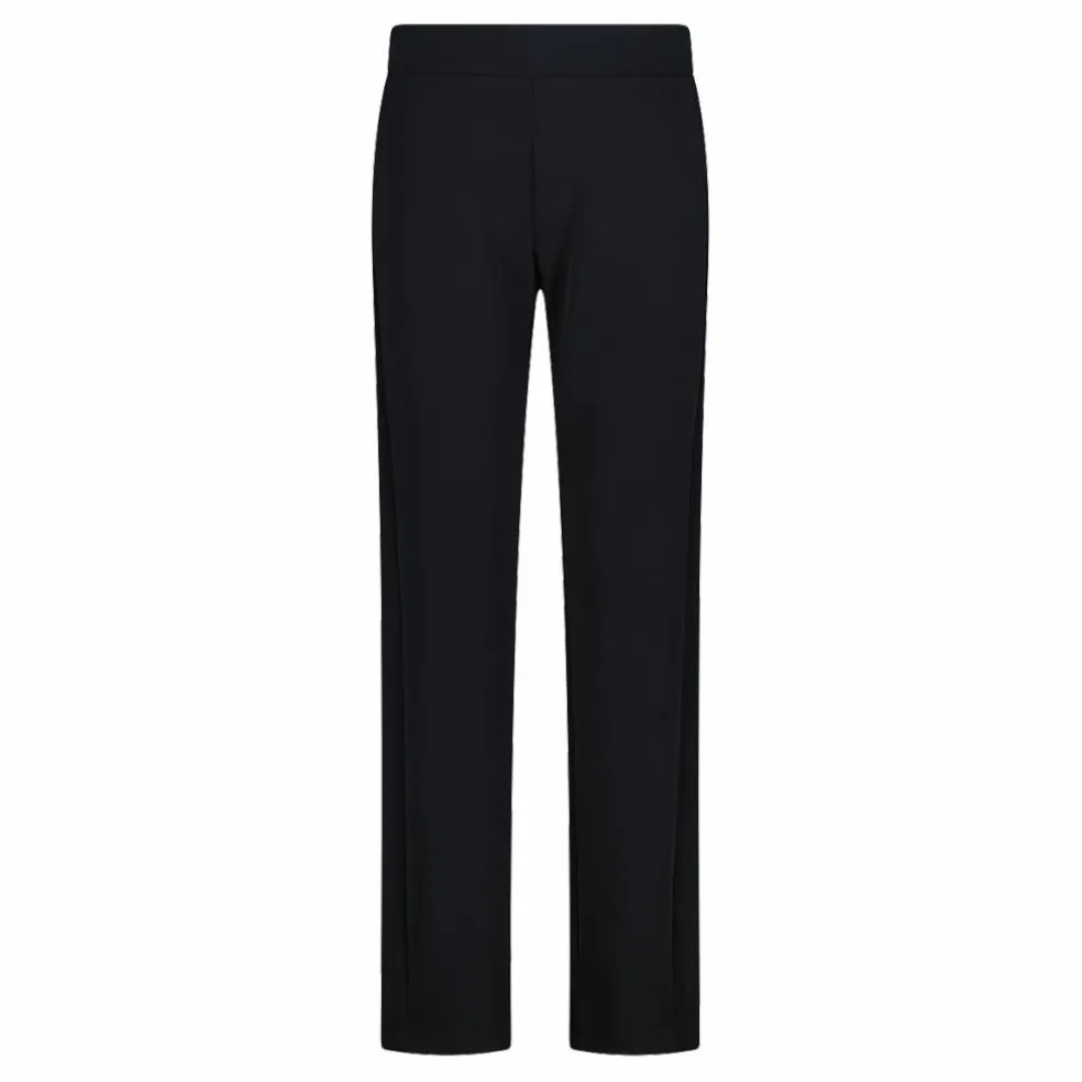 Lange Damenhosen im Regular Fit aus Modal mit matt glänzendem Finish