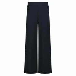 Lange Damenhosen mit weitem Bein aus Modal mit matt glänzendem Finish