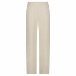 Lange Damenhosen mit weitem Bein aus Modal mit matt glänzendem Finish