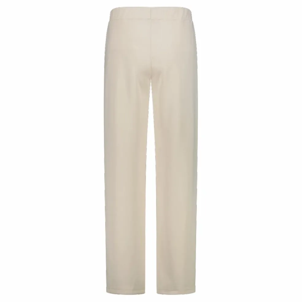 Lange Damenhosen mit weitem Bein aus Modal mit matt glänzendem Finish