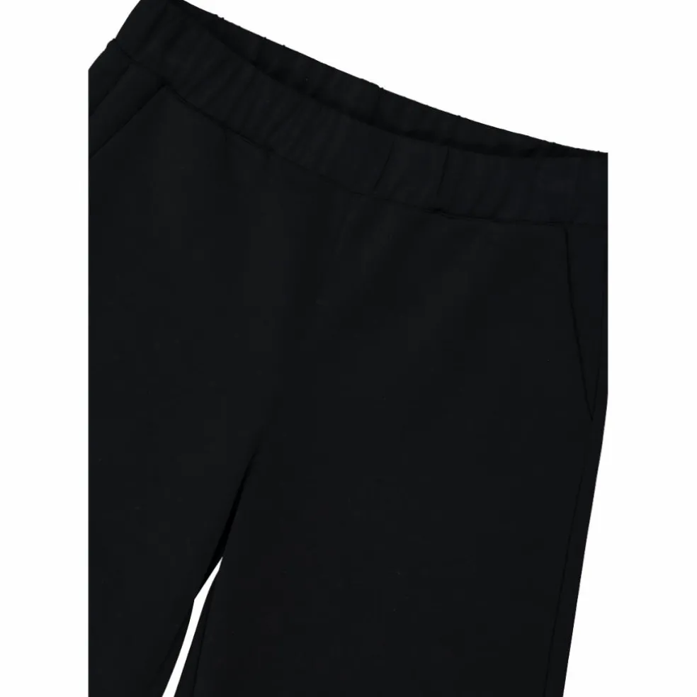 Lange Damenhosen mit weitem Bein aus Modal mit matt glänzendem Finish