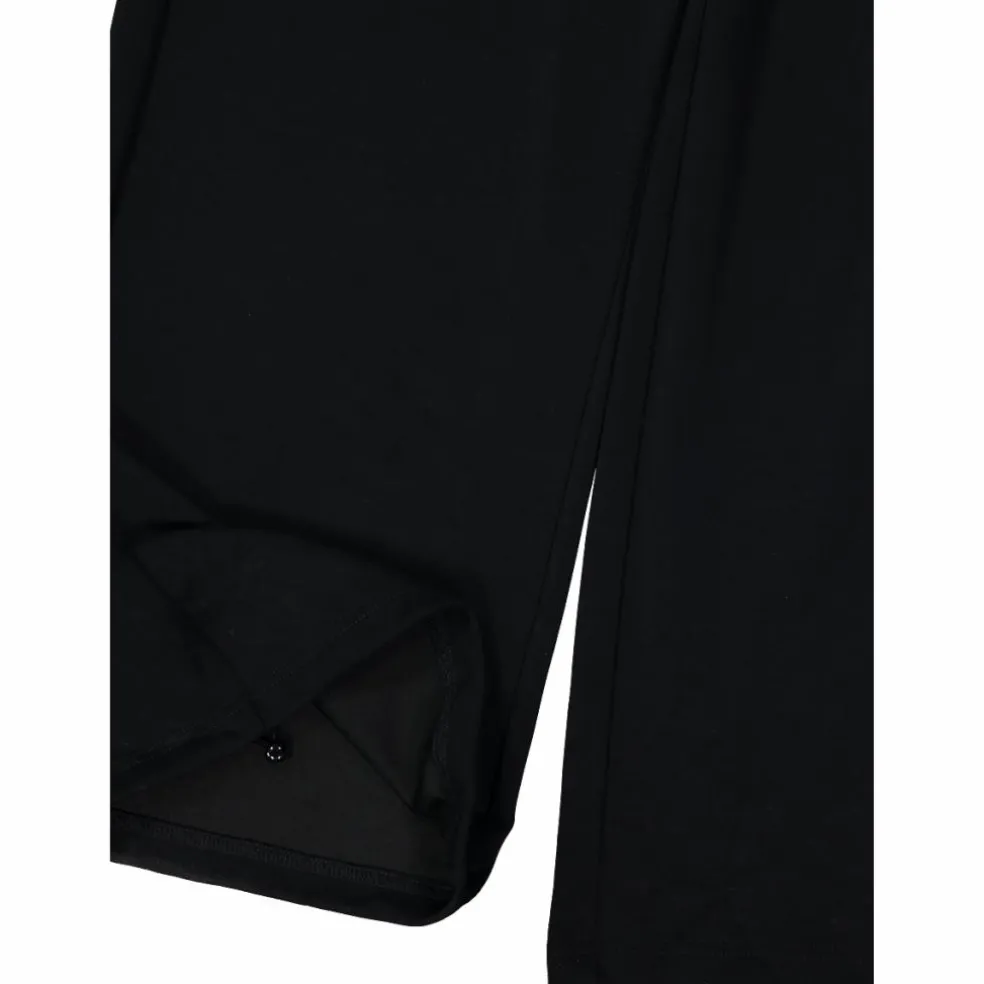 Lange Damenhosen mit weitem Bein aus Modal mit matt glänzendem Finish